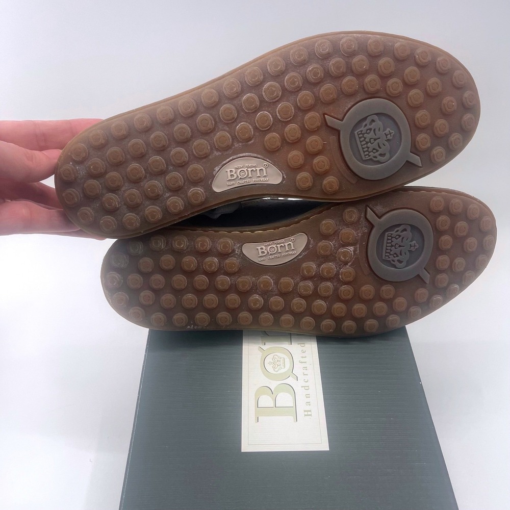 Born Rover Sky Powder Blue Tan Leather Lace Up Sneakers W4857 Womens 7.5 M NEW - Picture 5 of 10